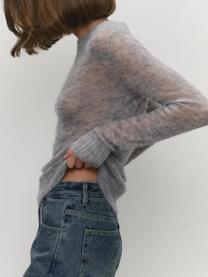 | Mohair Crewneck