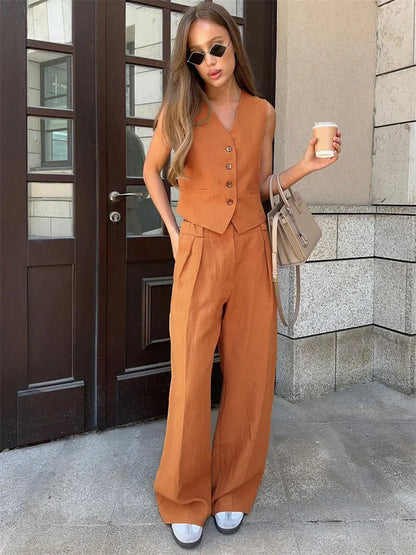 | Linen Trouser Set