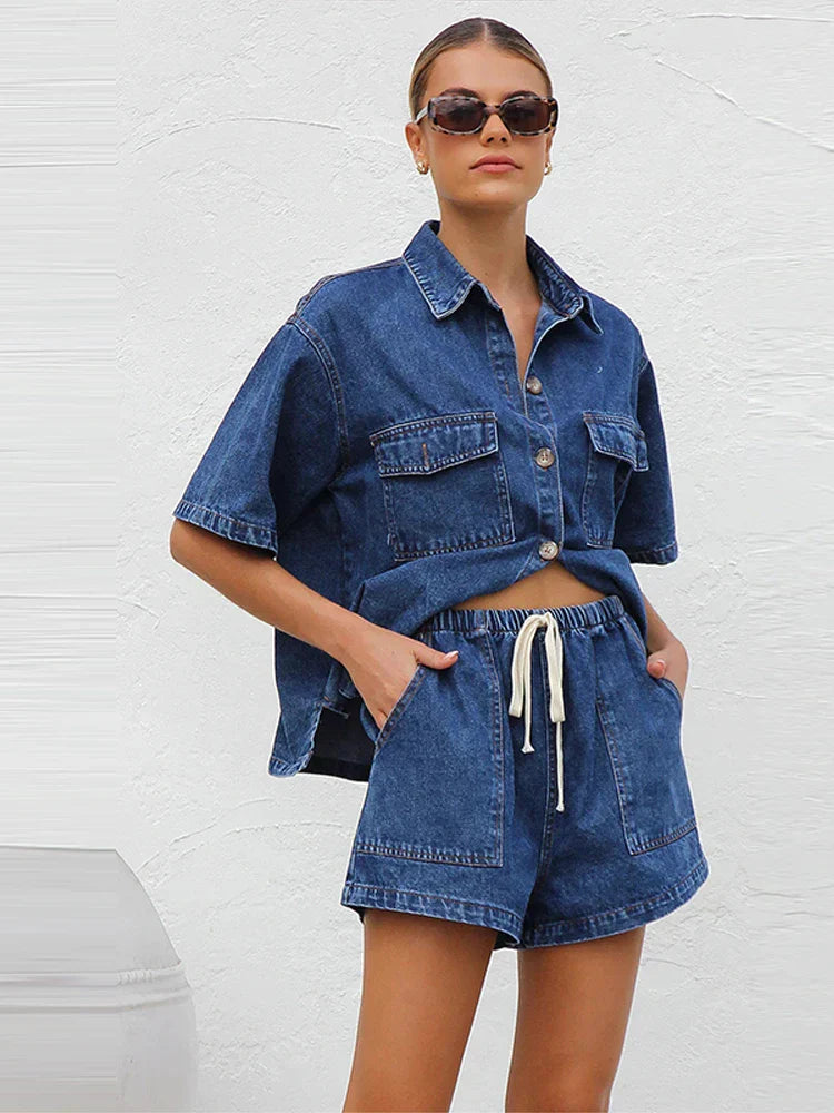 | Denim 2-Piece Set