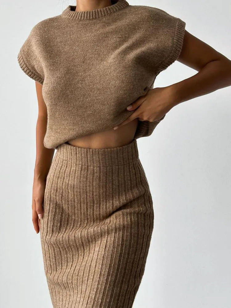 | Rib Sleeveless Set