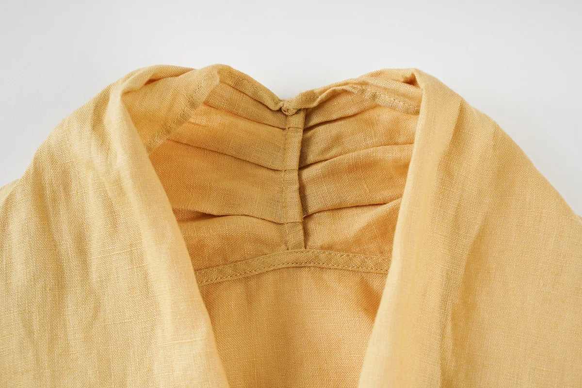 | Drape Linen Vest