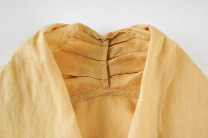 | Drape Linen Vest
