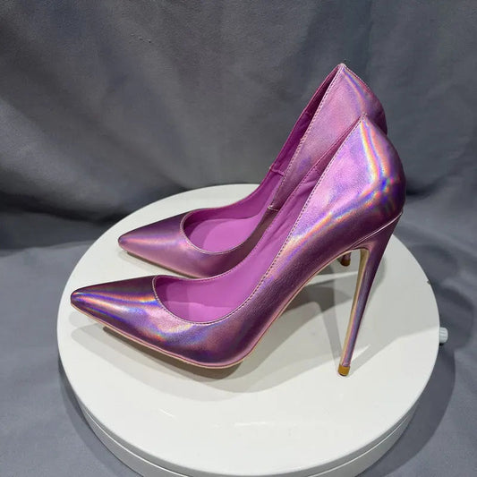 Pink Matte Women Sexy Pointy Toe High Heel Event Party Wedding Bridal Shoes