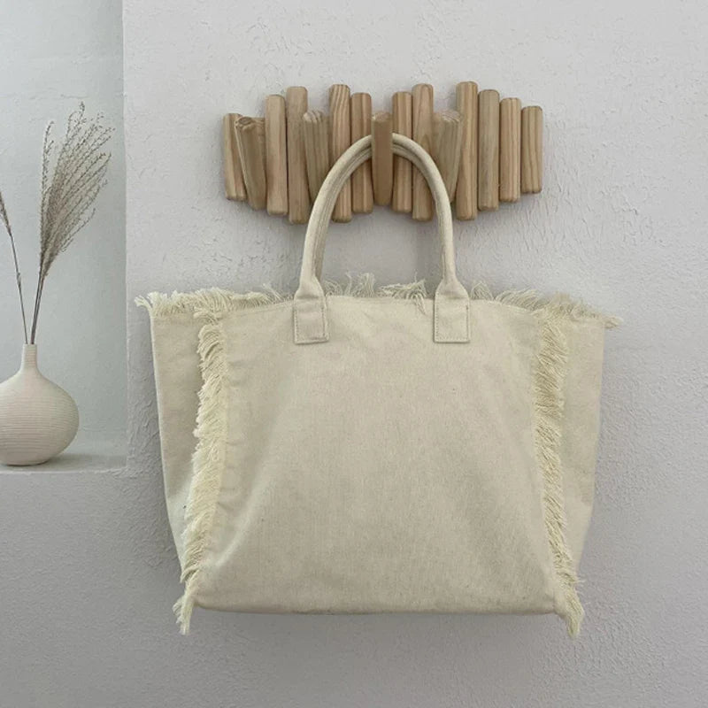 Hills Large Canvas Tote