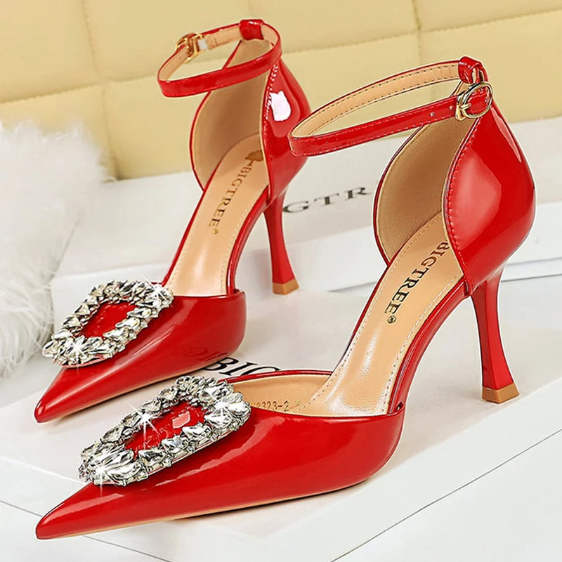 Luxury Women's Sandals Heels for Lady Banquets - Summer Kitten Heels