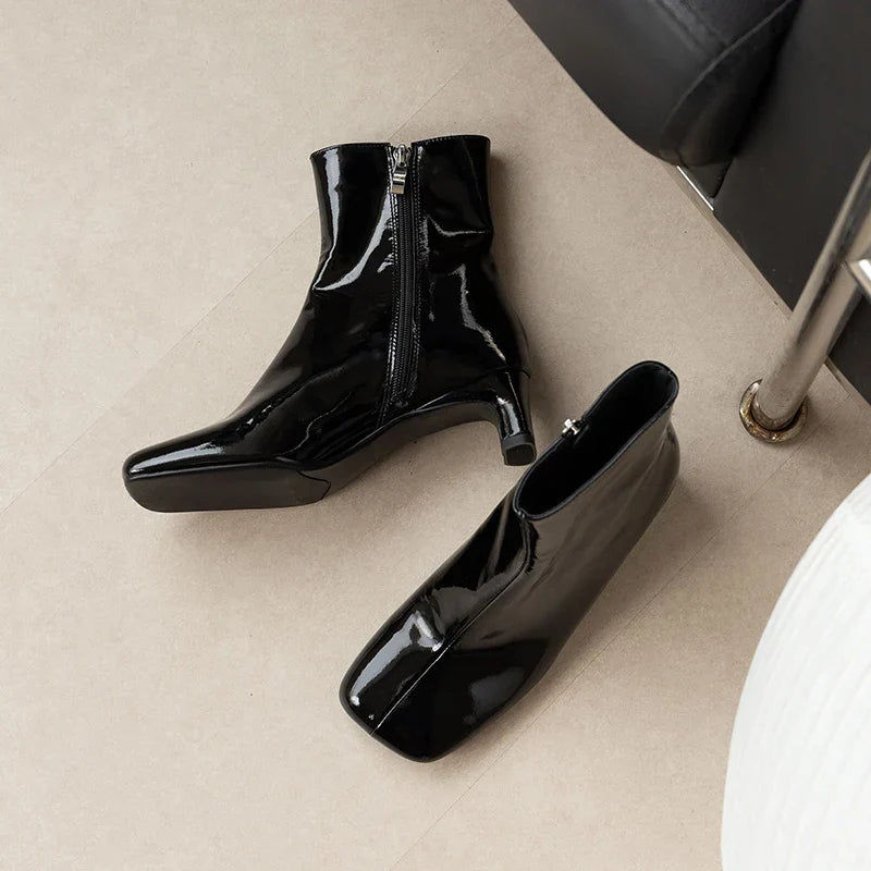 | Calf Hair Ankle Boots