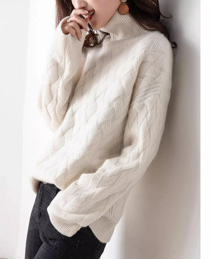 | Cable Turtleneck Sweater