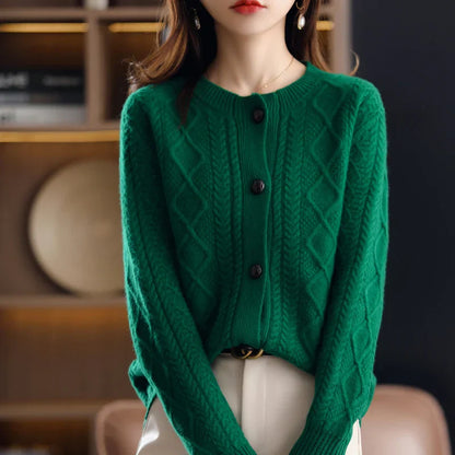 | Cable Cashmere Cardigan