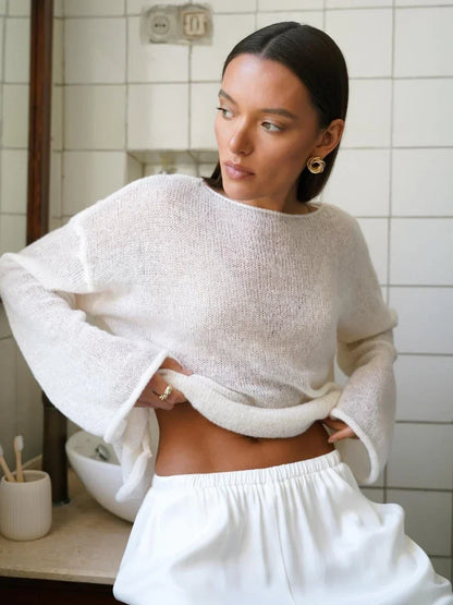 | Relaxed Crewneck Sweater