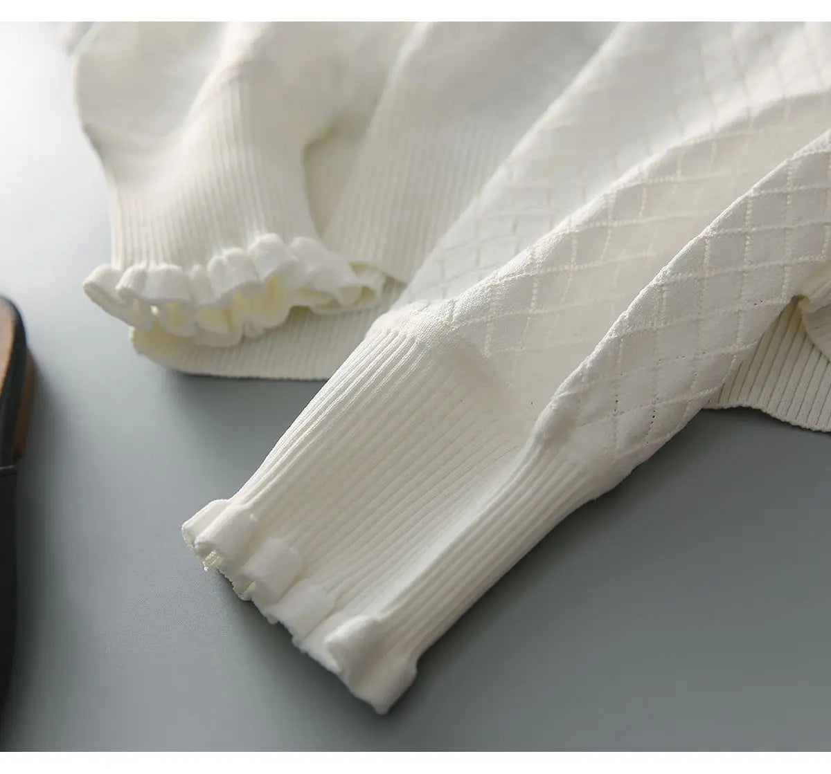 | Knit Top in Diamond Pattern