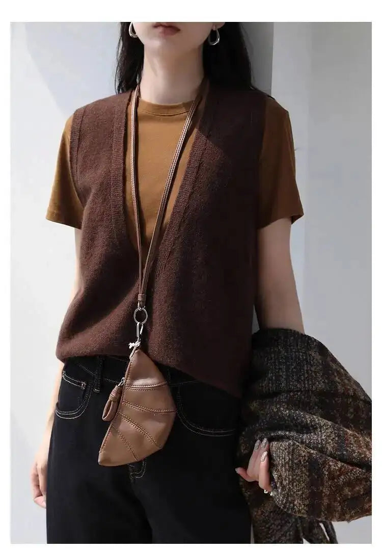 | Deep-V Wool Vest