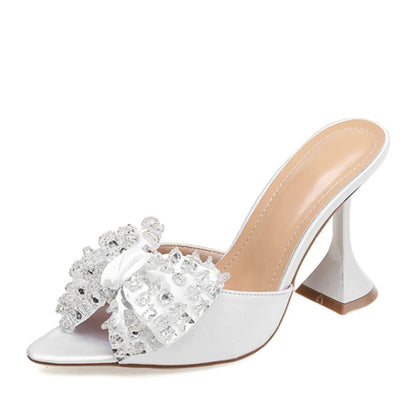 Sexy Pointed Toe 11CM Strange High Heels Slippers For Women