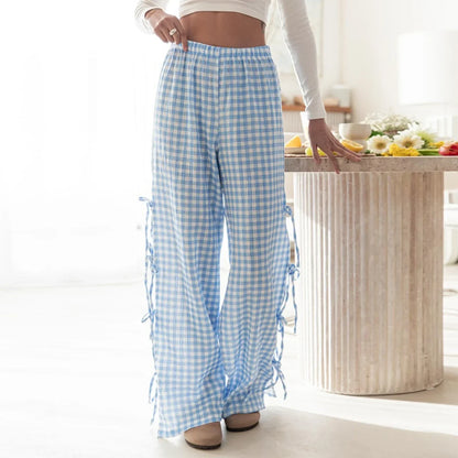 | Checkered Cotton Trousers