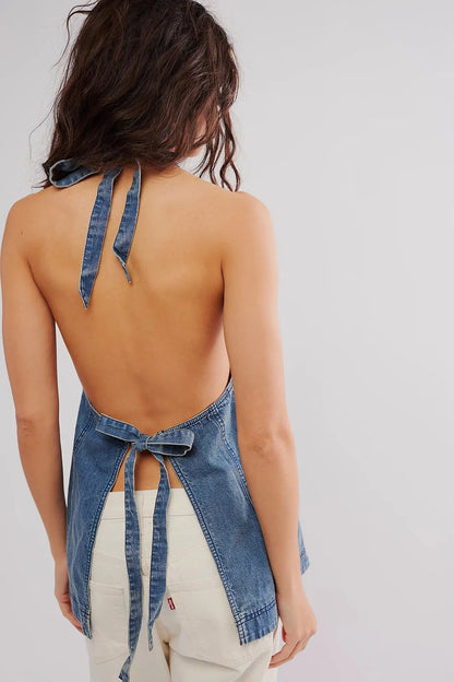 | Deep Denim Halter