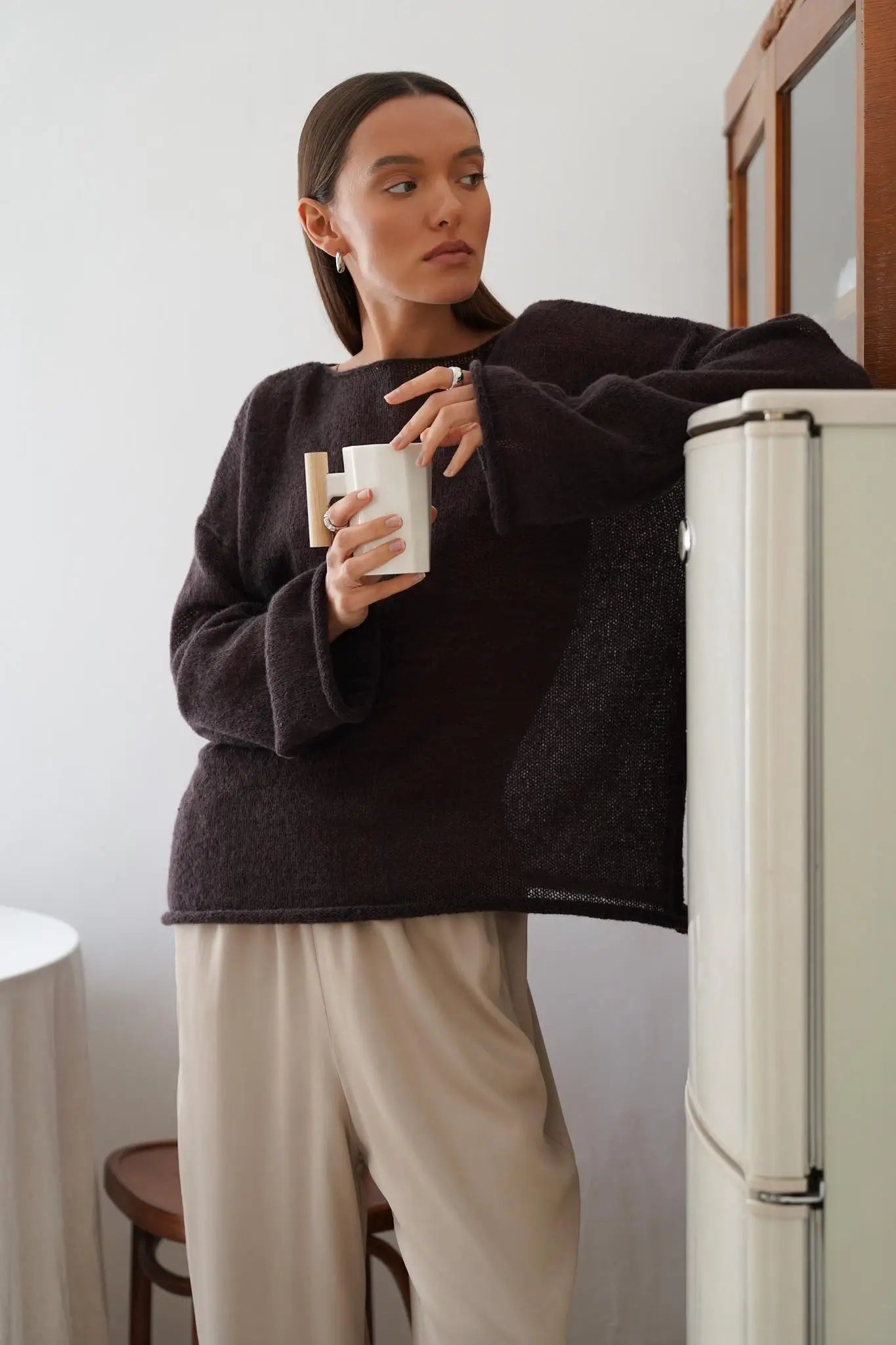 | Relaxed Crewneck Sweater