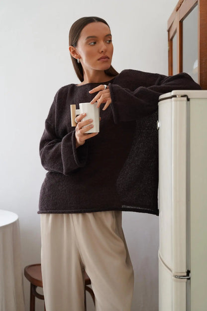 | Relaxed Crewneck Sweater