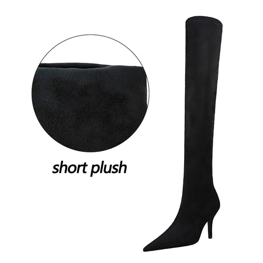 Sexy Slim Over the Knee Suede Winter Boots - Keep Warm