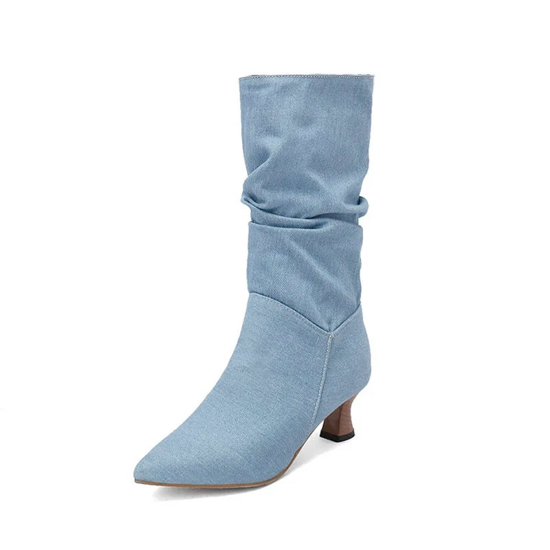 | Mid-Calf Heel Boots