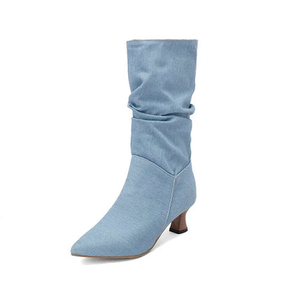 | Mid-Calf Heel Boots