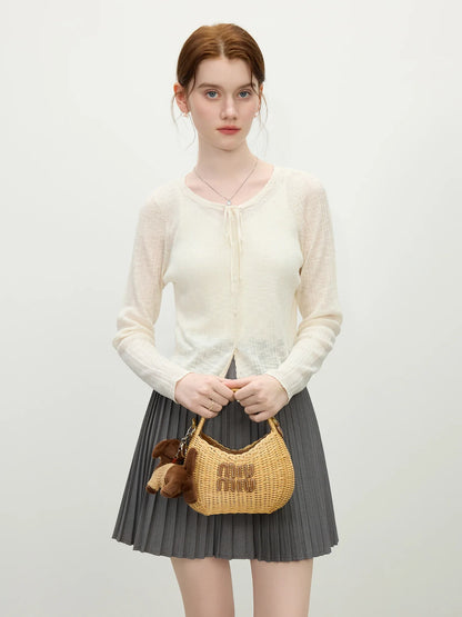 Thin Long Sleeve Knit Summer Cardigan