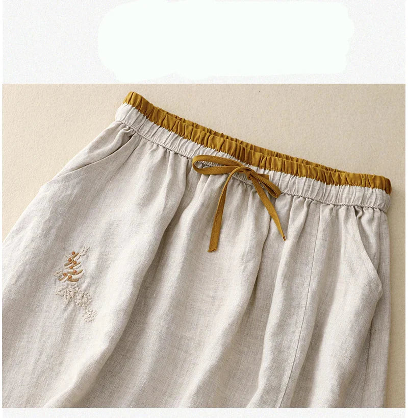 | 100% Linen Skirt