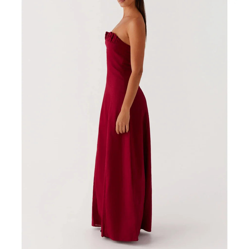Ruched Floral Off Shoulder A-Line Vacation Dress