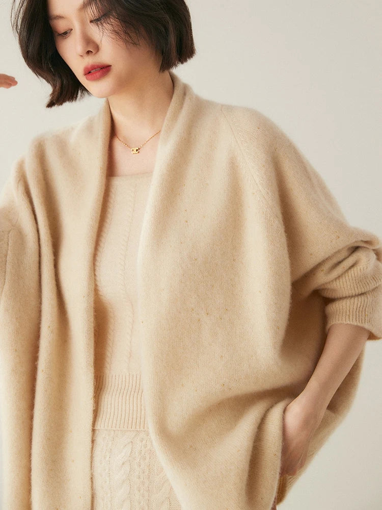 | Cashmere Shawl Sweater