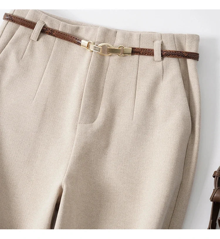 | Wide Leg Wool Trousers