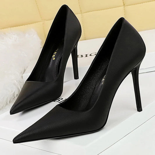 Green High Heels Women Shoes Fashion Pumps Sexy Party Stilettos Heels