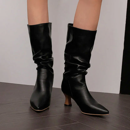 | Mid-Calf Heel Boots