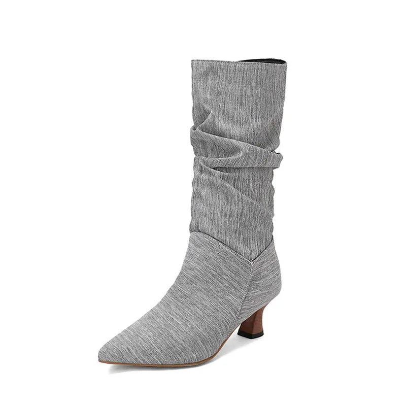 | Mid-Calf Heel Boots