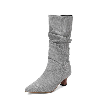 | Mid-Calf Heel Boots