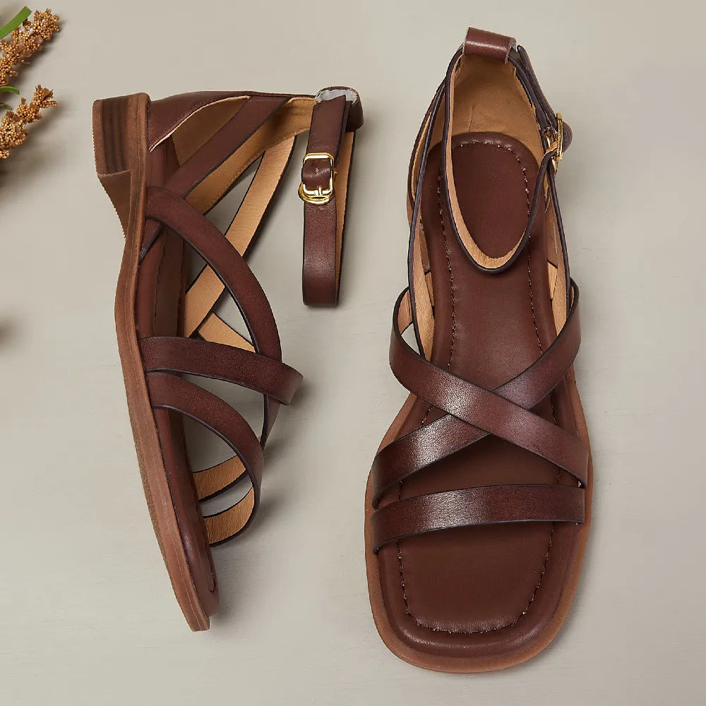 | Crosswalk Orthopedic Leather Sandals
