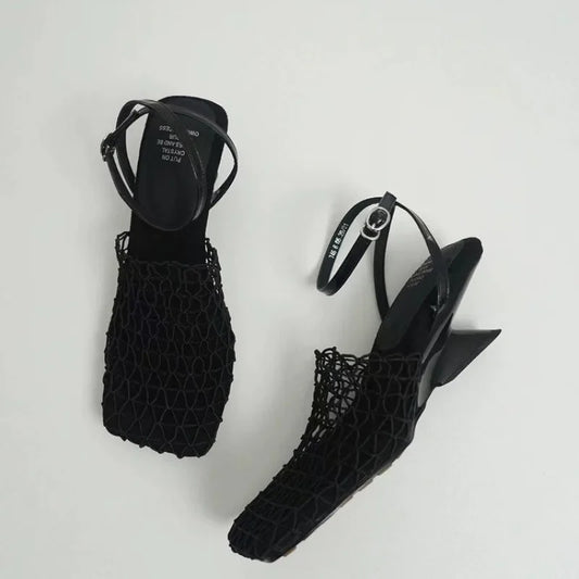 | Mesh Weave Heels