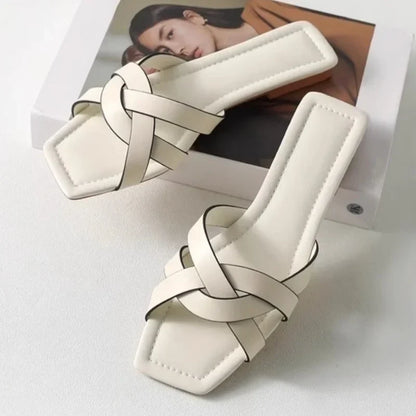 | Woven Slide Sandals