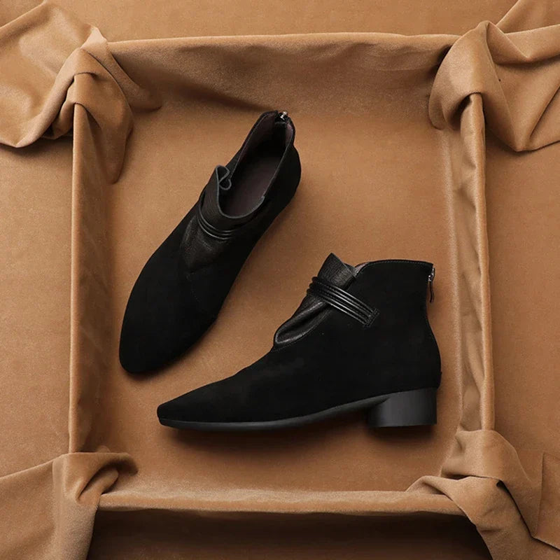 | Italian Crest Suede Boots