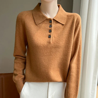 | Wool Polo Sweater