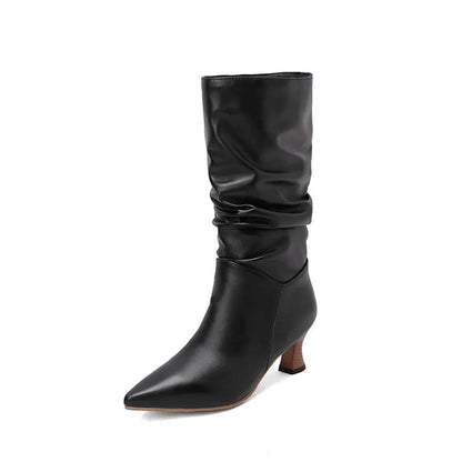 | Mid-Calf Heel Boots
