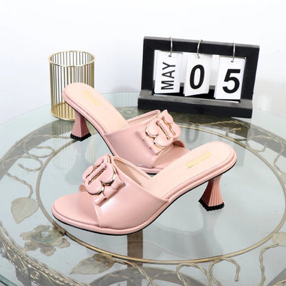 Women's summer sandals with thin high heels