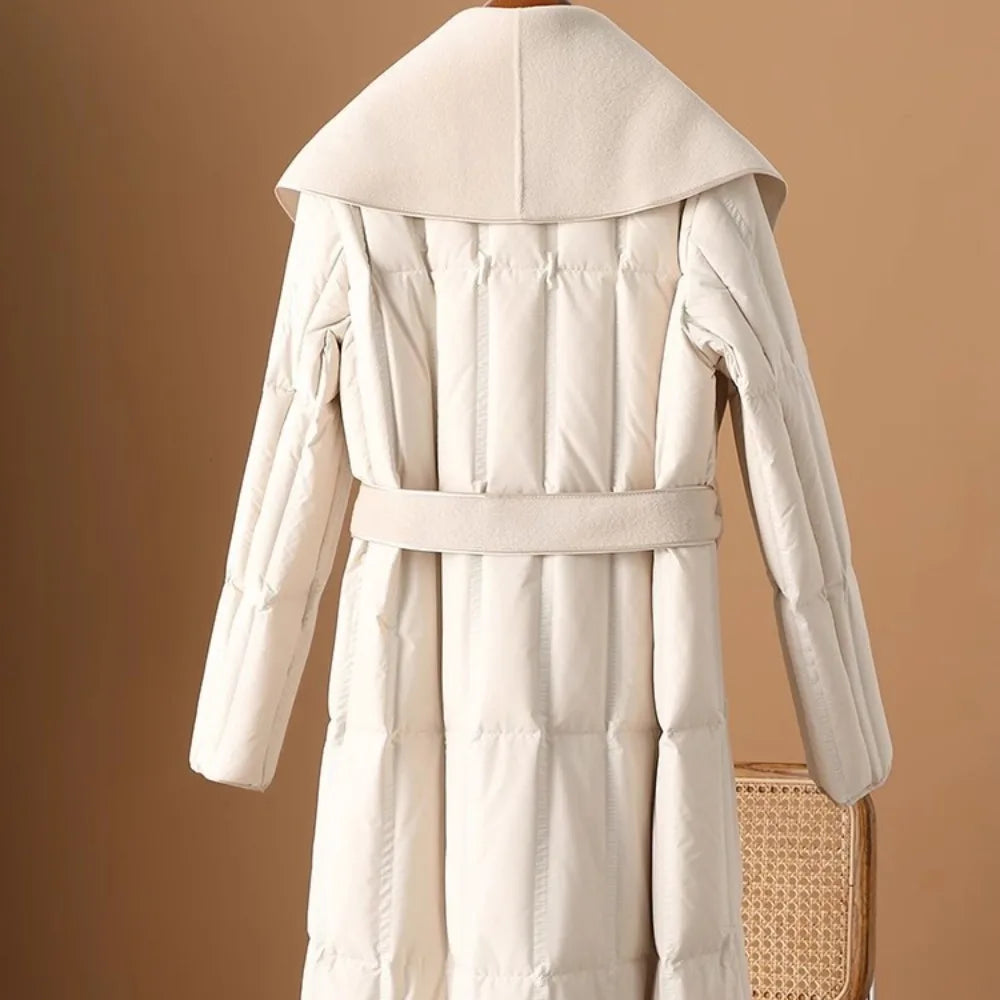 | Wool-Collar Down Coat