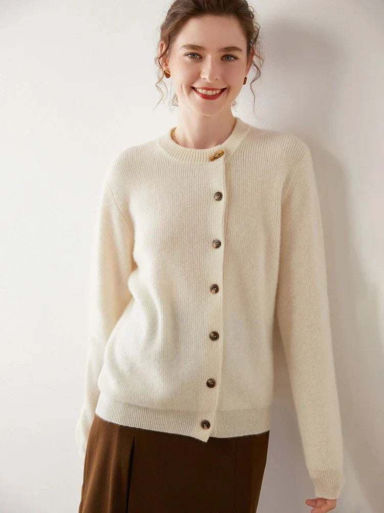 | Cashmere Button Cardigan