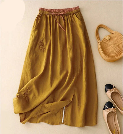 | 100% Linen Skirt