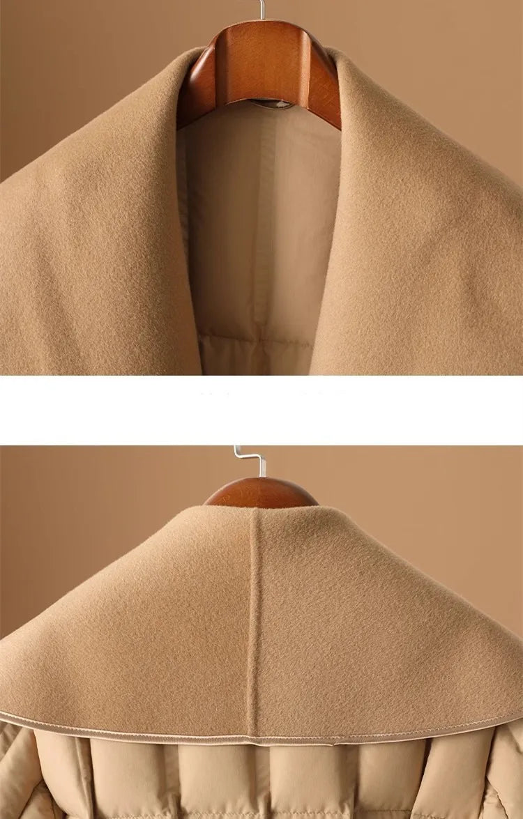 | Wool-Collar Down Coat