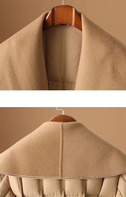 | Wool-Collar Down Coat