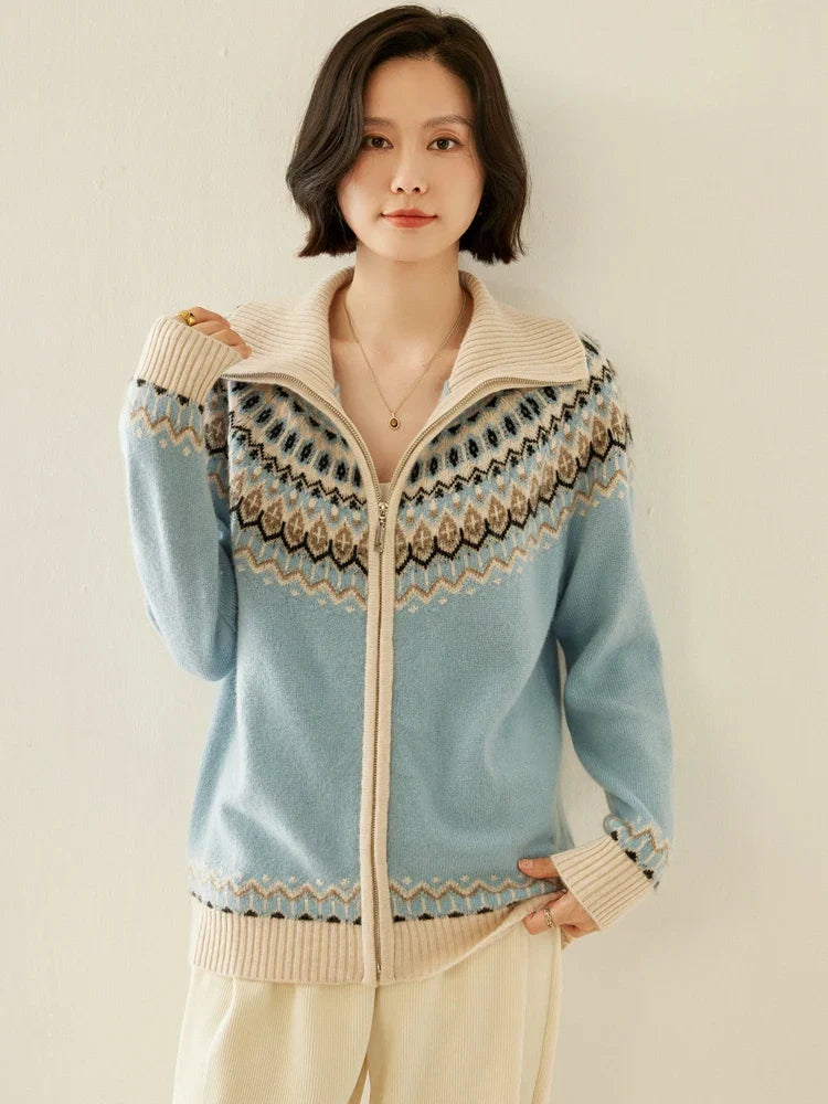 | Cashmere Zip-Up
