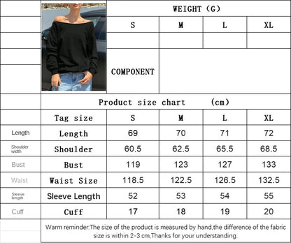 TAVIMART  -  Women Sexy One Shoulder T-Shirt New Loose Slim Top