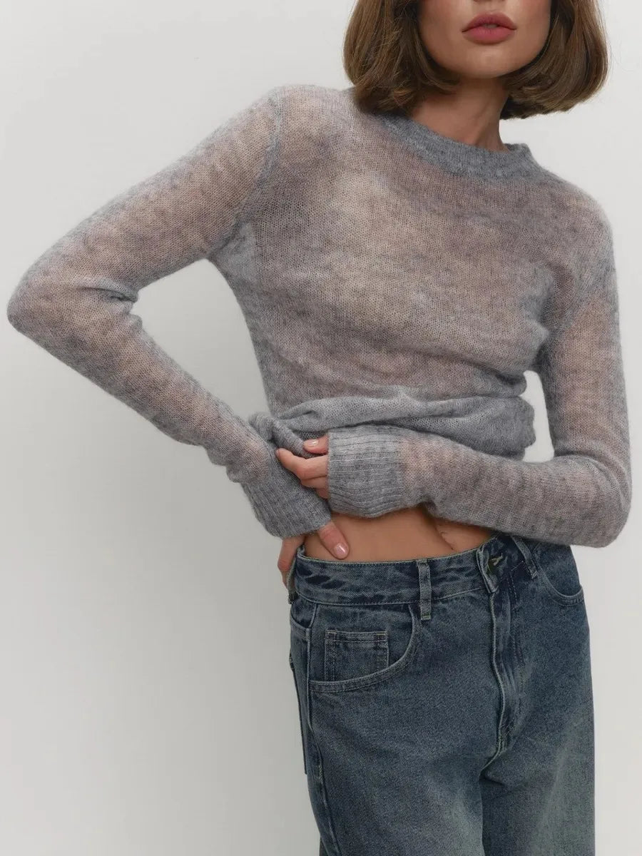 | Mohair Crewneck