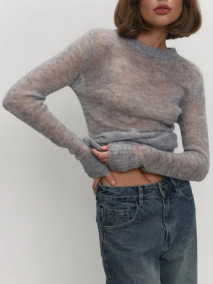 | Mohair Crewneck