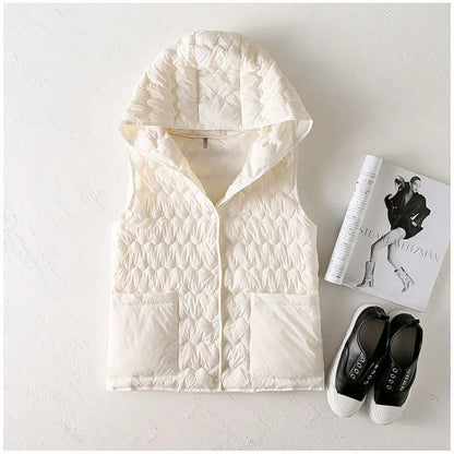 | Puffer Vest in Gold