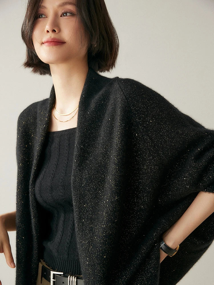 | Cashmere Shawl Sweater